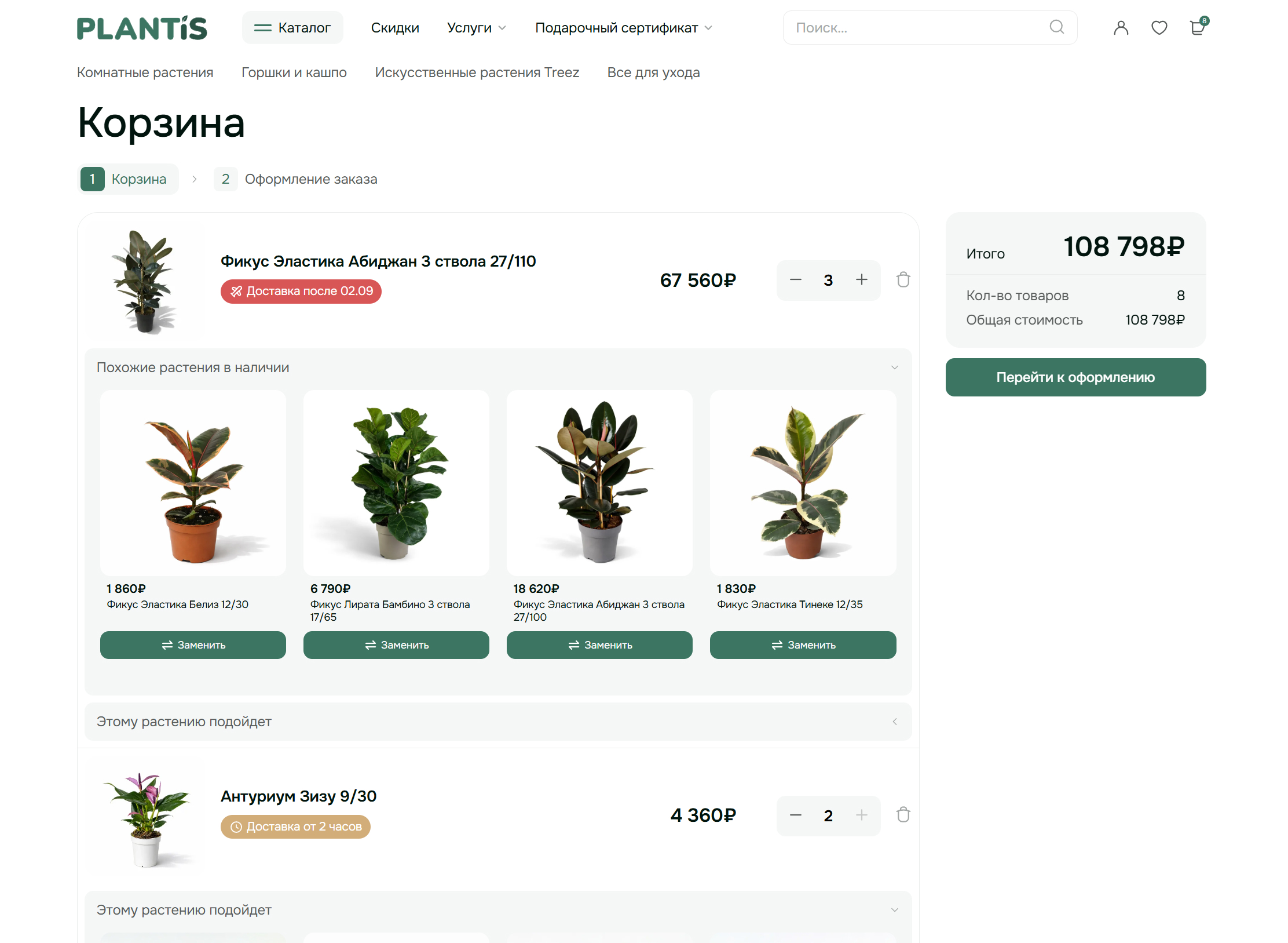 Корзина Plantis
